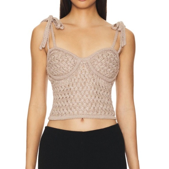 Lovers + Friends Tops - Lovers and friends x Revolve Bec + Bridge Wave Crush Halter
Top in Taupe